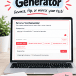 Free reverse text generator for creating backwards, flipped, and mirror text for puzzles, clues, messages, and activities.